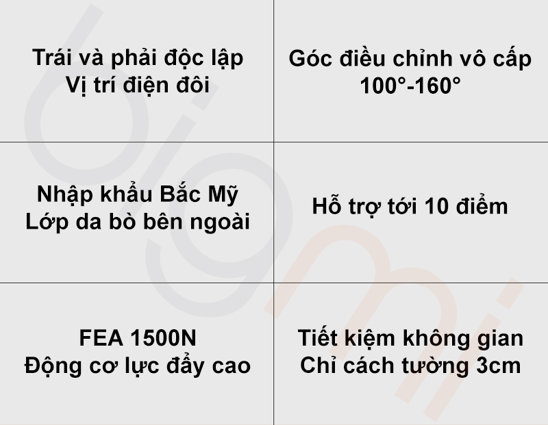Ghe sofa dien 3 cho Xiaomi 8H B9 tinh nang
