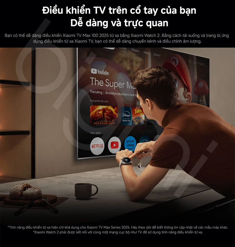 Google tivi Xiaomi Max 100 inch 2025