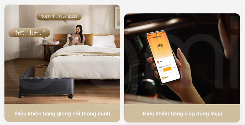 May suoi Xiaomi Mijia 2 TJXDNQ09ZM ket noi ung dung mijia va dieu khien bang giong noi
