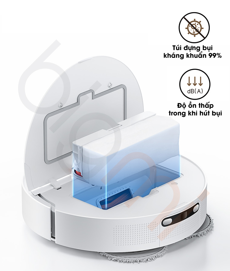 Robot hut bui lau nha Xiaomi Mijia H40 D101CN tui chua bui khang khuan