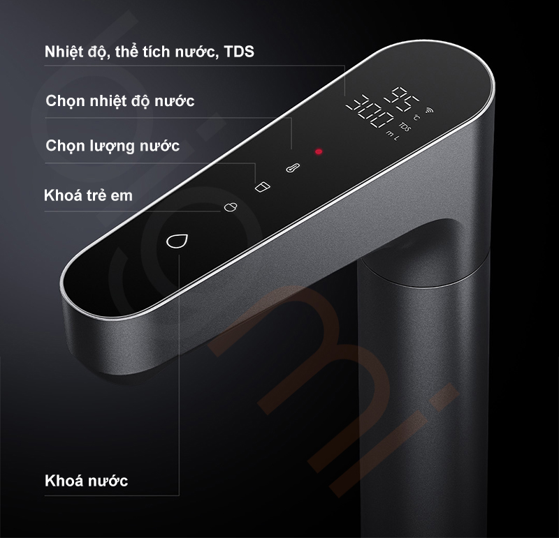 Xiaomi Mijia Q1000 MRH1032 tich hop man hinh hien thi tren voi
