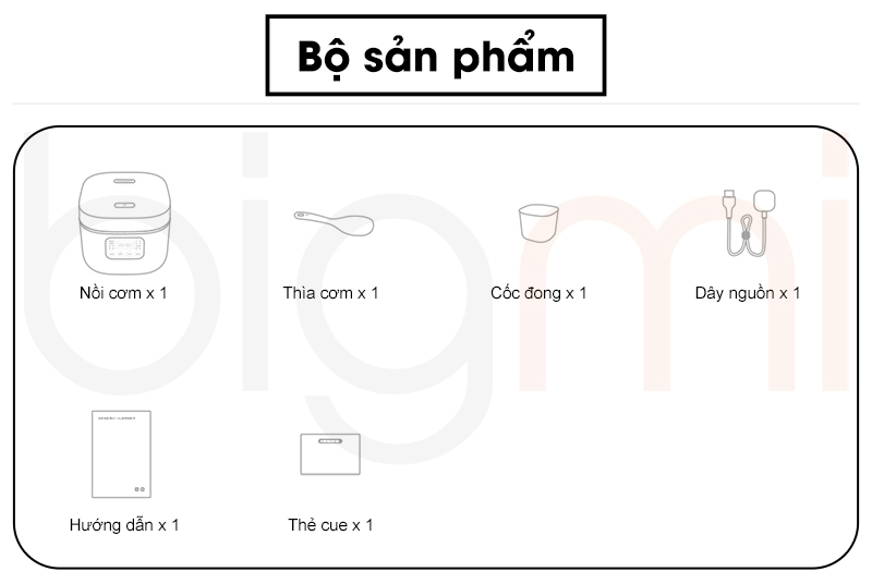 bo san pham Noi com dien Xiaomi Mijia 1.6L N1 MFB13D0 1