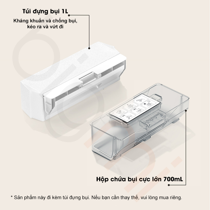 lua chon tui chua bui va hop chua bui Robot hut bui lau nha Xiaomi Mijia H40 D101CN