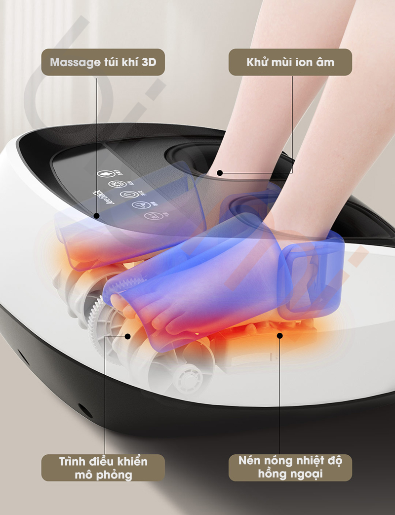 May massage chan tui khi 3D Jeeback X3