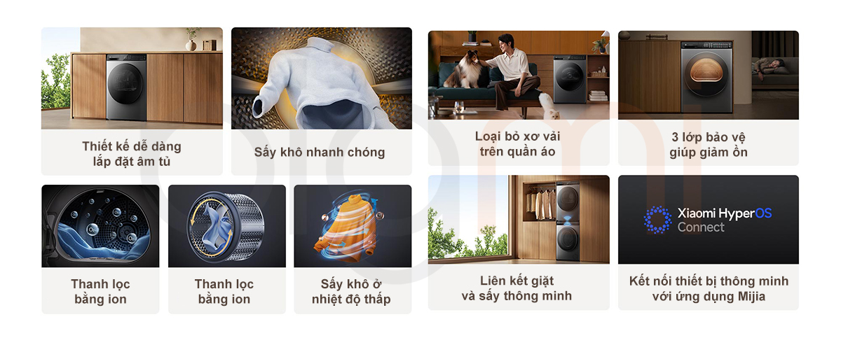 May say quan ao Xiaomi Mijia MJ103 H100MJ103 10Kg 2