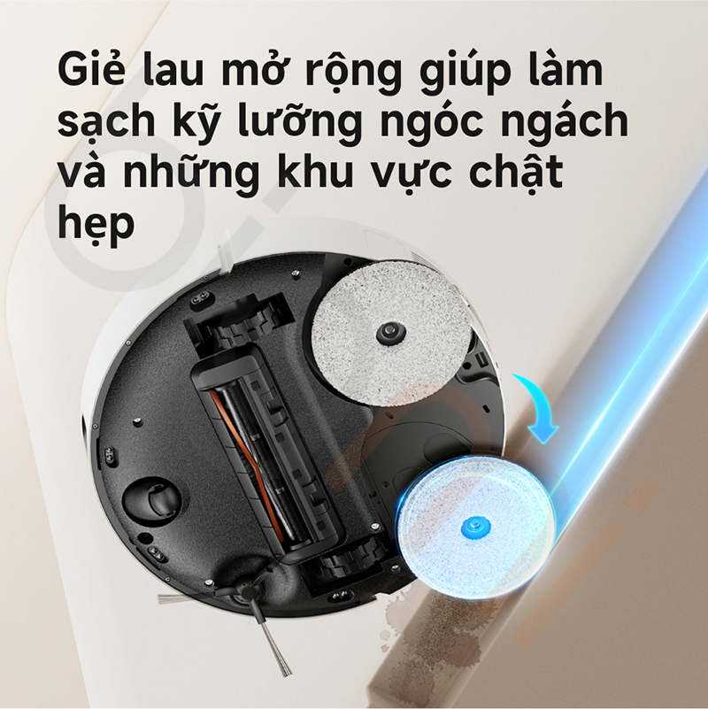 Robot hut bui lau nha Dreame L30S Ultra mo rong khan lau