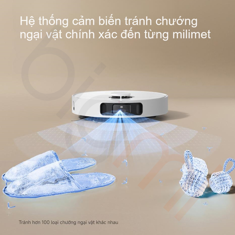Robot hut bui lau nha Dreame L30S Ultra nhan dien do vat