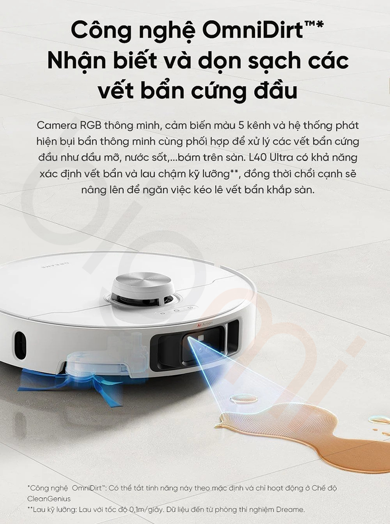 Robot hut bui lau nha Dreame L40 Ultra lau ky