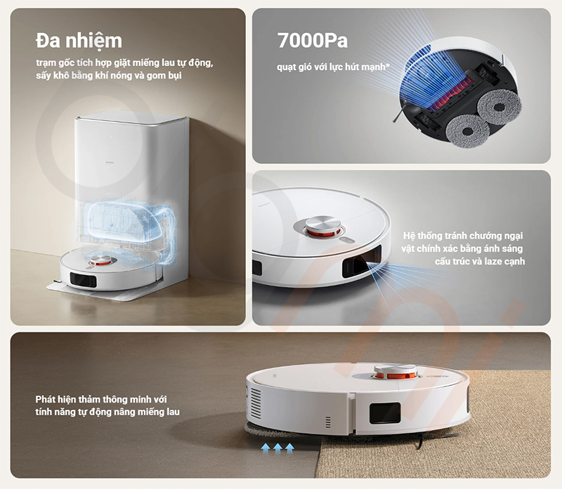 Robot hút bụi lau nhà Xiaomi Vacuum X20 Pro thông minh - Tính năng