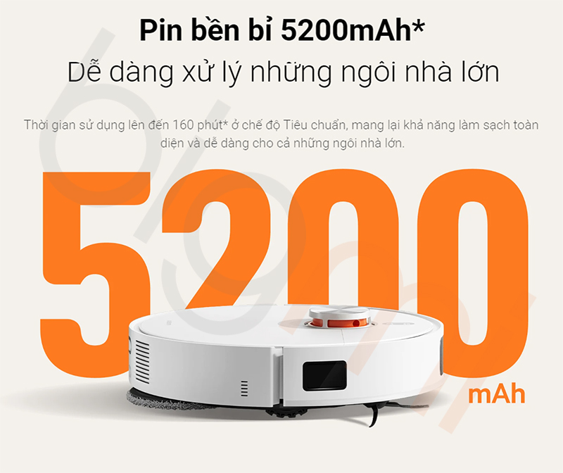 Robot hut bui lau nha Xiaomi Vacuum X20 Pro D102GL 12