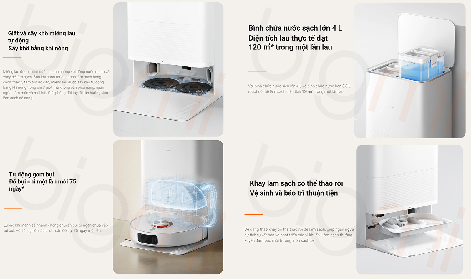 Robot hut bui lau nha Xiaomi Vacuum X20 Pro D102GL 3