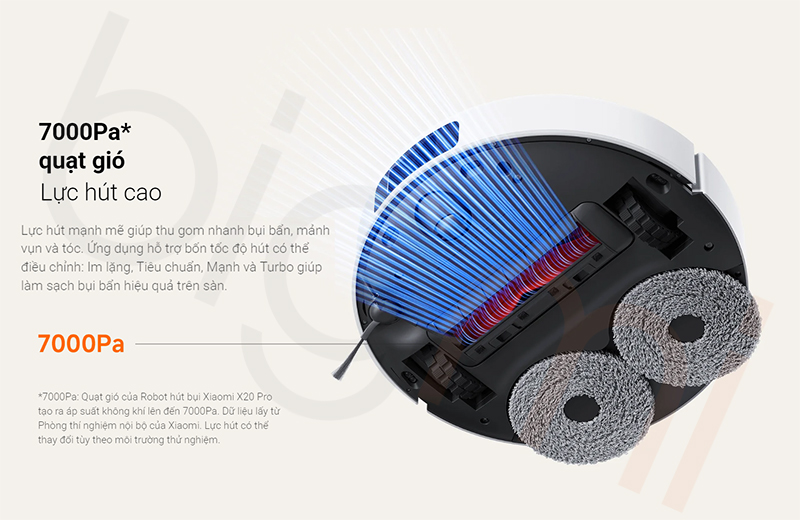 Robot hut bui lau nha Xiaomi Vacuum X20 Pro D102GL 4
