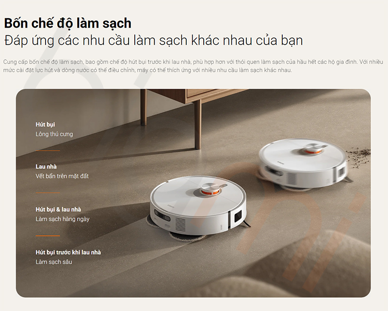 Robot hut bui lau nha Xiaomi Vacuum X20 Pro D102GL 6