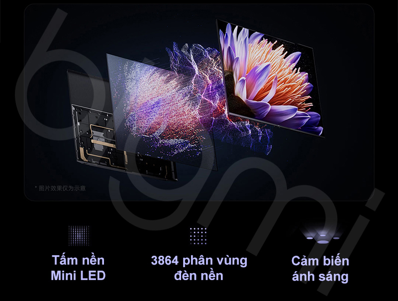Tivi Xiaomi S Pro Mini LED 100 inch 2025 tam nen