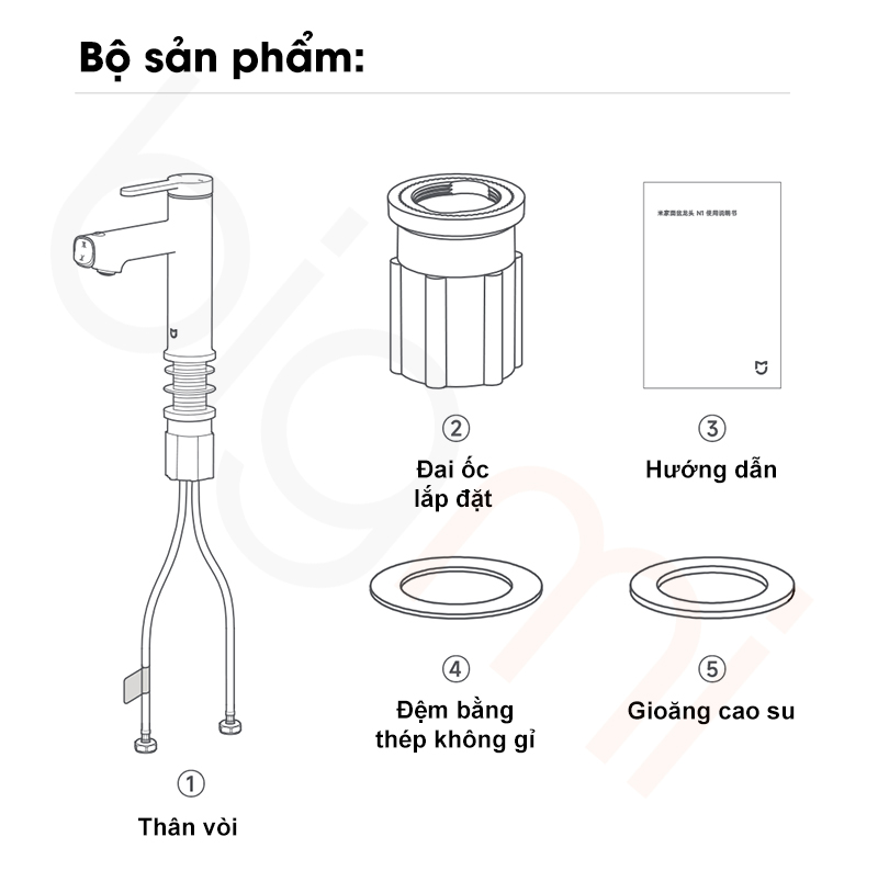 Bo phu kien Voi bon rua mat Xiaomi Mijia N1