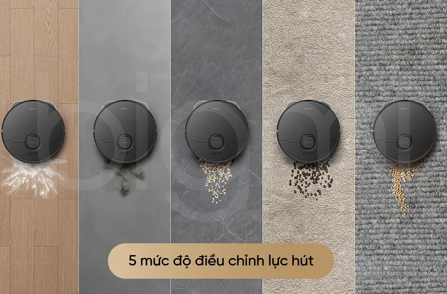 Robot hut bui lau nha Dreame X40 Master 5 muc do luc hut