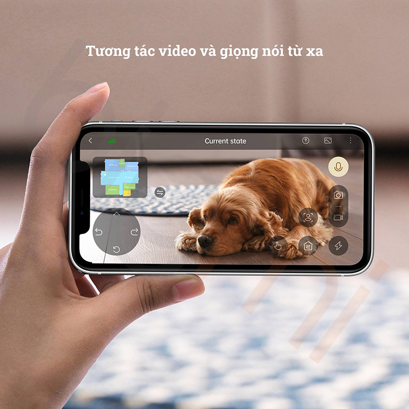 Robot hut bui lau nha Dreame X40 Master tuong tac qua camera 2 chieu