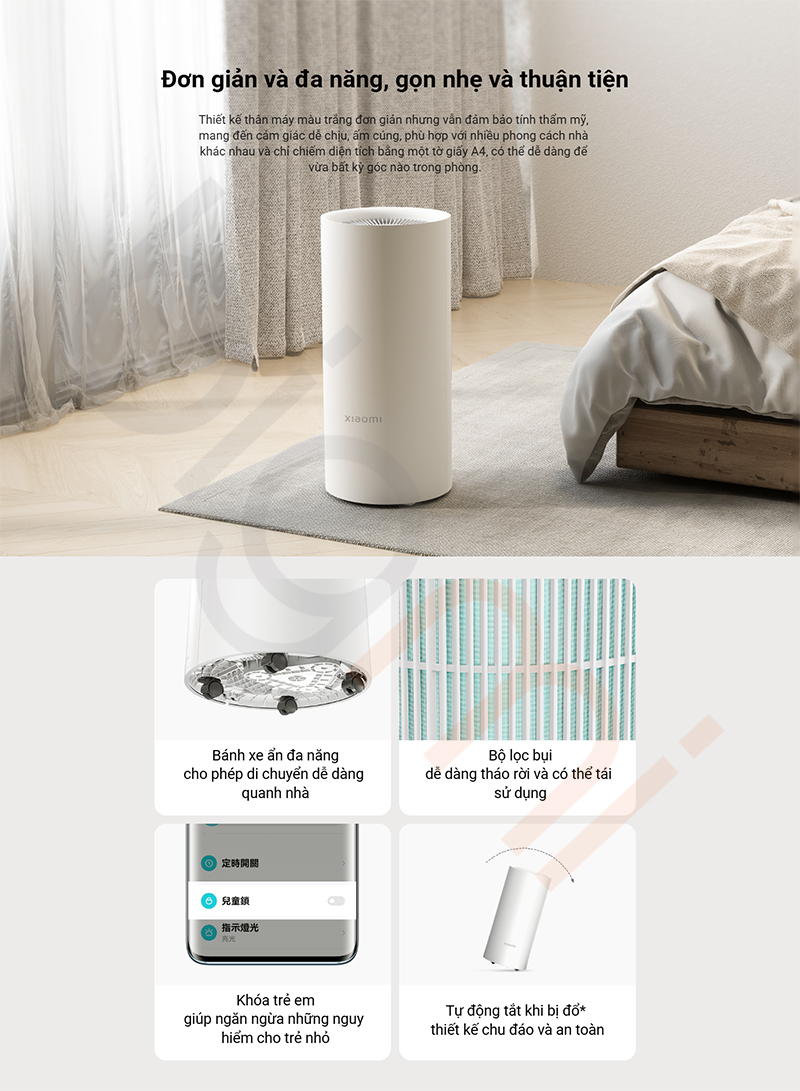 Thiet ke don gian May hut am 22L Xiaomi Smart Dehumidifier CSJ0114DM