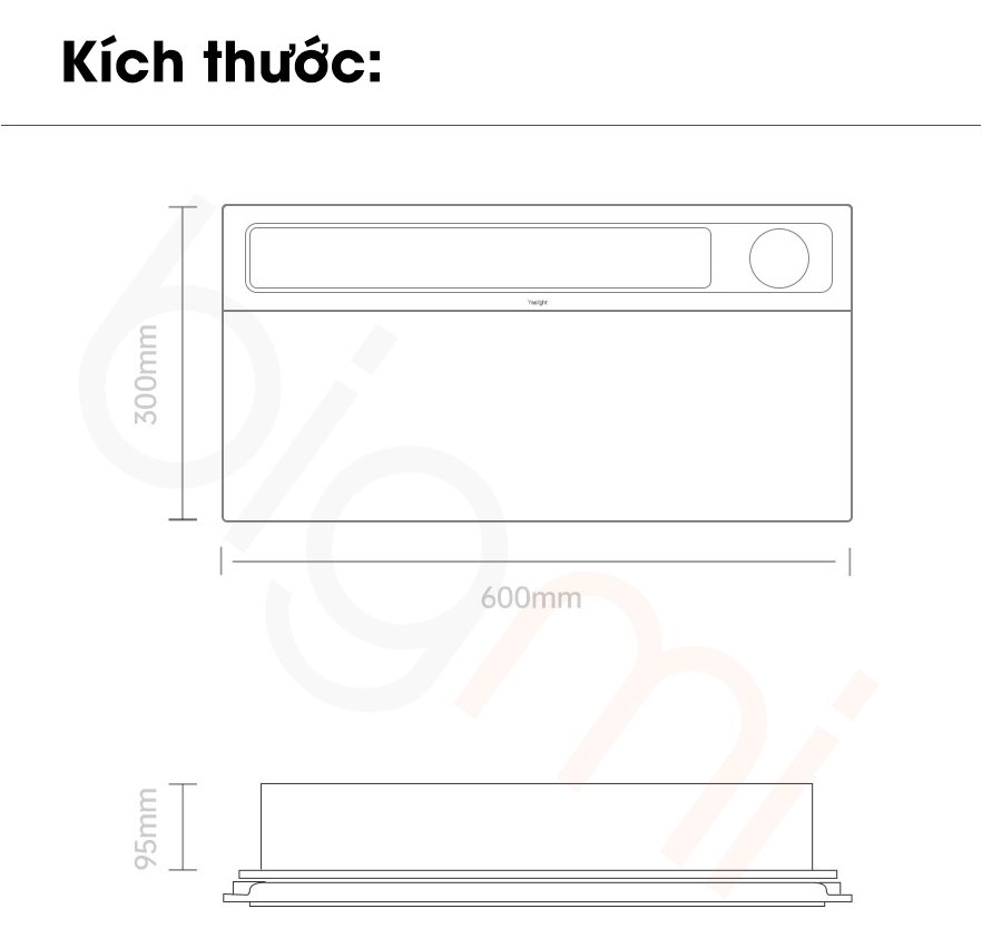 may suoi nha tam Yeelight S5 kich thuoc