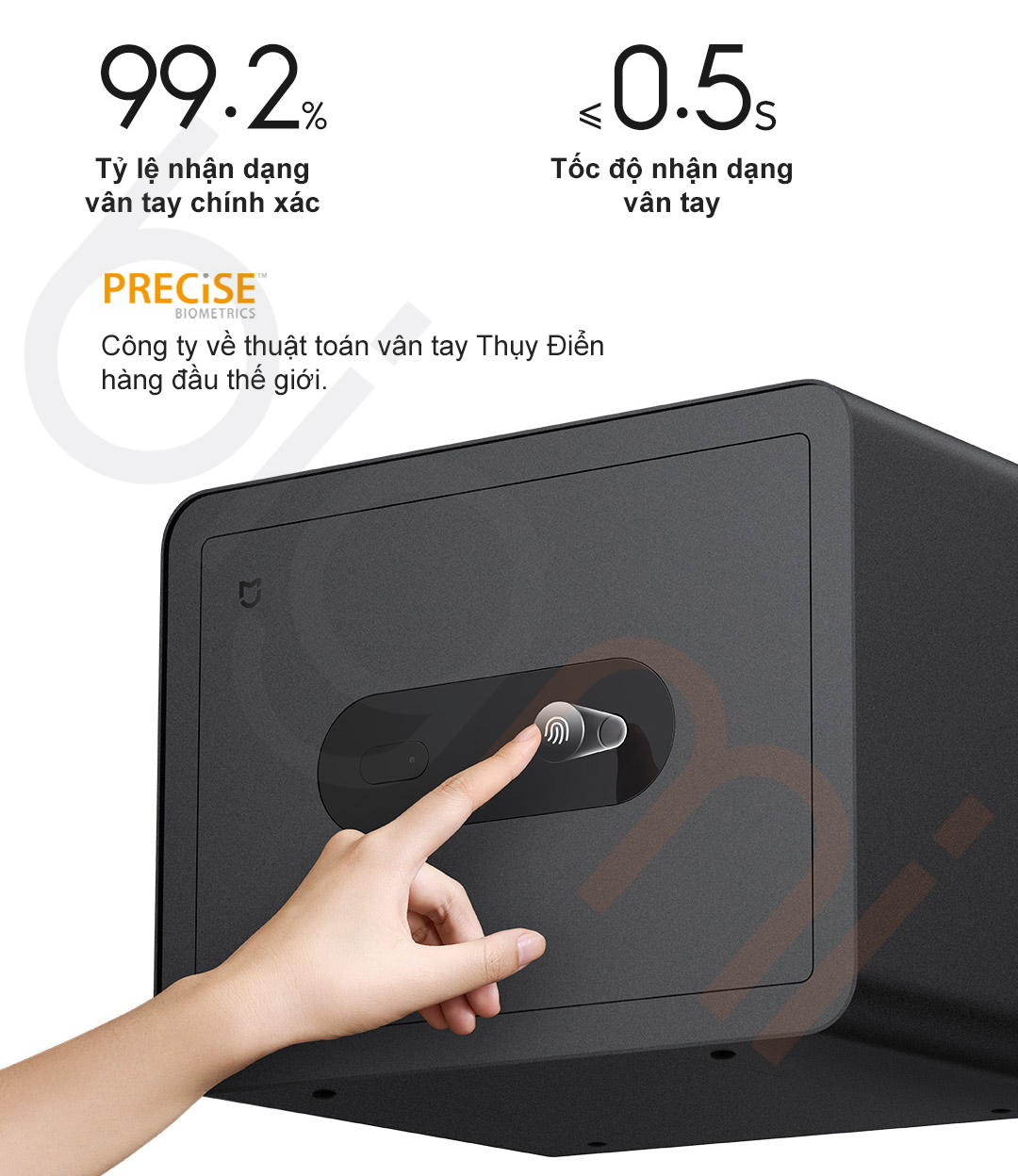 Cong nghe van tay Ket sat dien tu Xiaomi 30cm Mijia Smart Safe BGX 5 X1 303