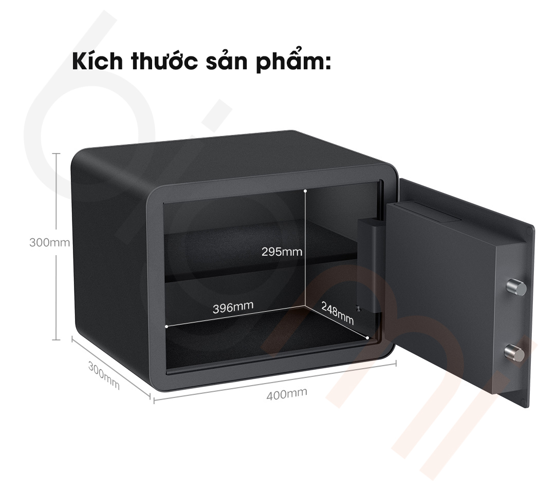 Kich thuoc Ket sat dien tu Xiaomi Mijia Smart Safe BGX 5X1 303