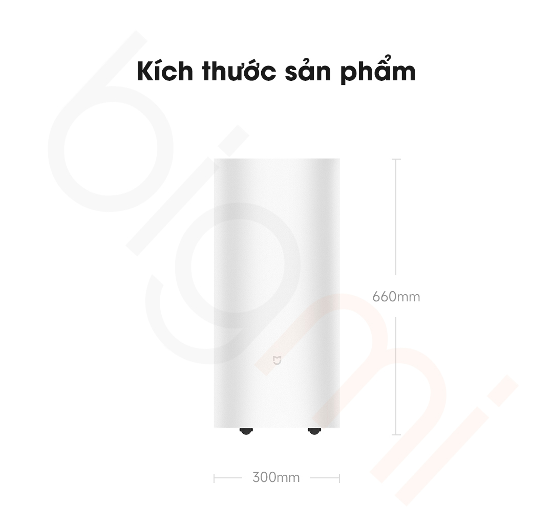 Kich thuoc May hut am bien tan thong minh Mijia 30L VD30F VA5A