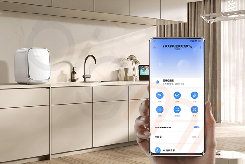 May giat say do lot mini Xiaomi Mijia MJ402 ket noi app mijia