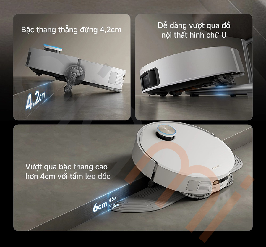 Robot hut bui lau nha Dreame X50 Ultra vuot go