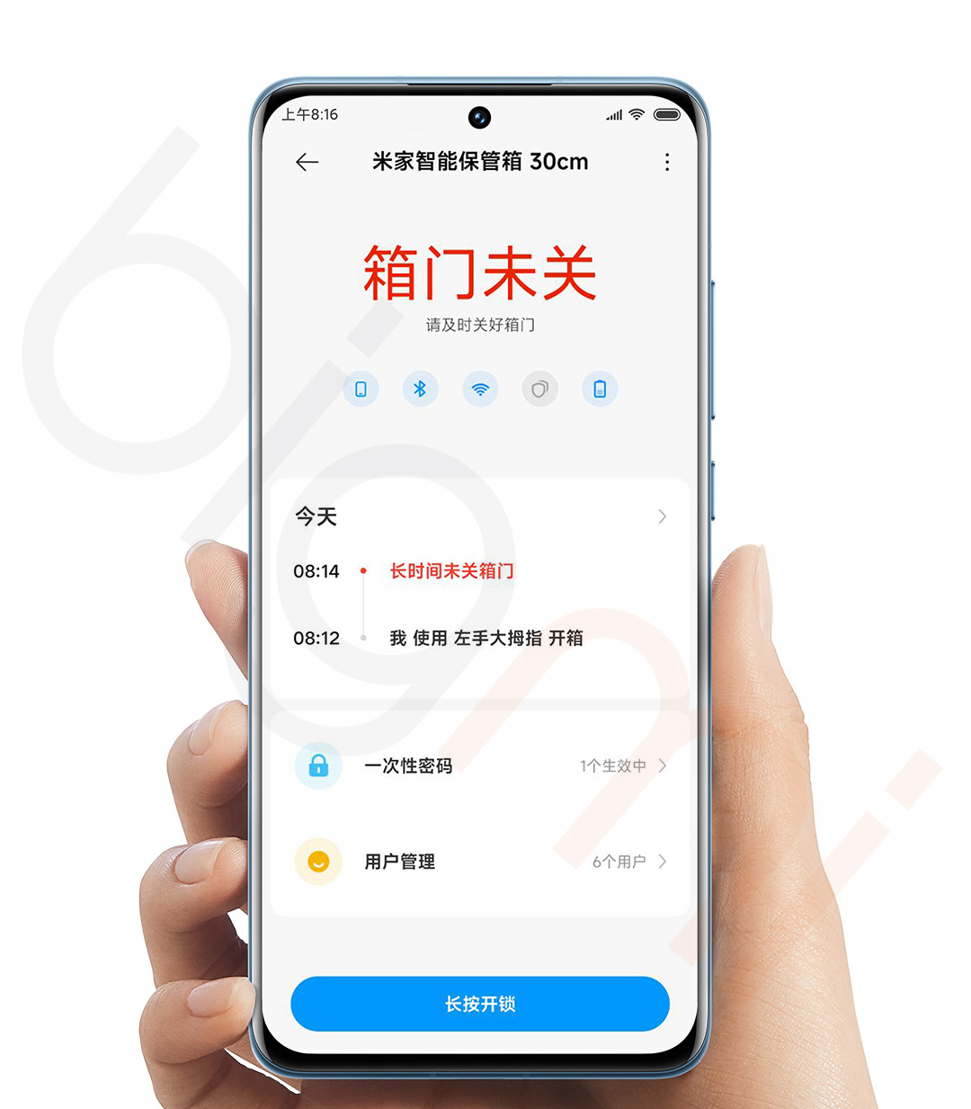 Theo doi Ket sat dien tu Xiaomi 30cm Mijia Smart Safe BGX 5 X1 303 tu