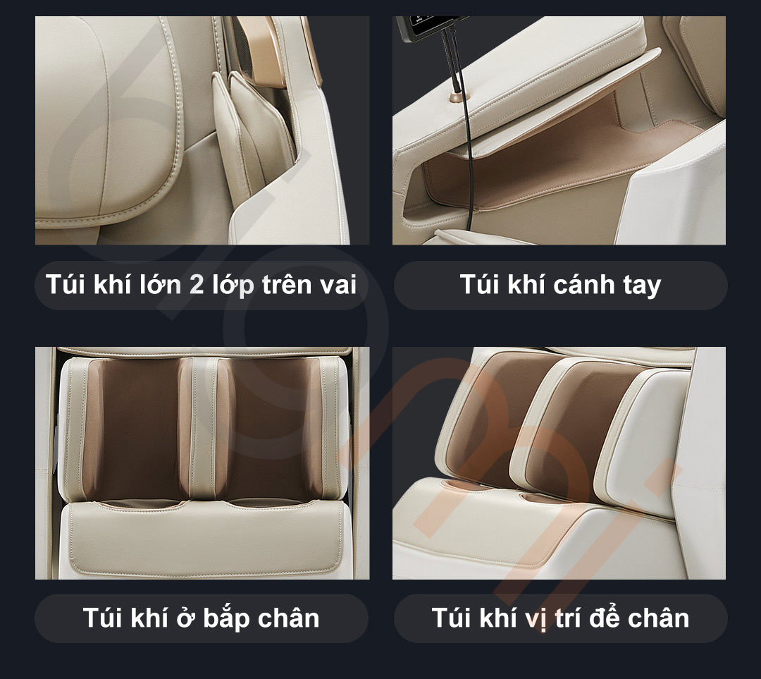 Tui khi tren Ghe Massage Momoda M525 Pro