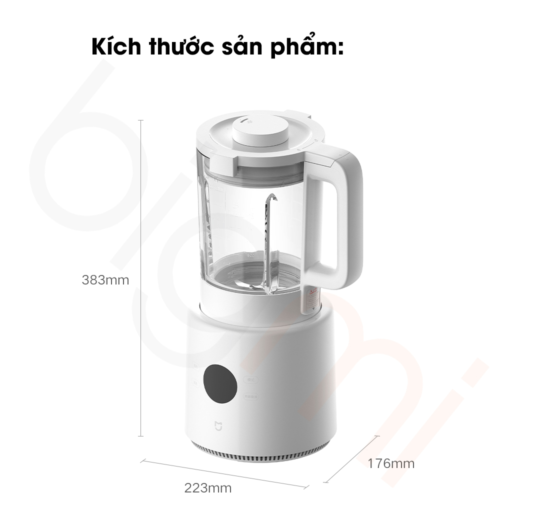kich thuoc May xay sinh to Mijia Blender N1 MJPBJ01DEM
