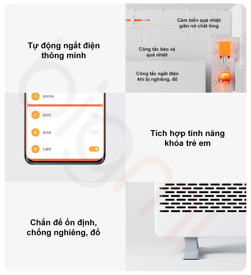 tinh nang an toan May suoi Xiaomi Mijia Graphene KRDNQ05ZM