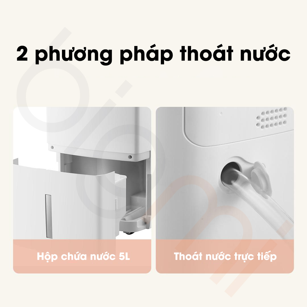 2 phuong phap thoat nuoc May hut am New Widetech 24L
