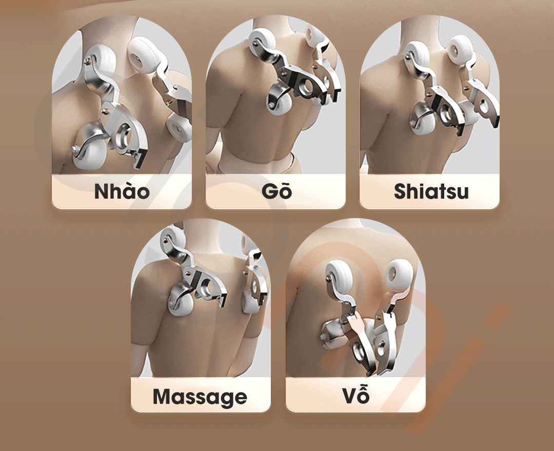5 ky thuat massage cua Ghe massage 4D Xiaomi Momoda M610 Plus