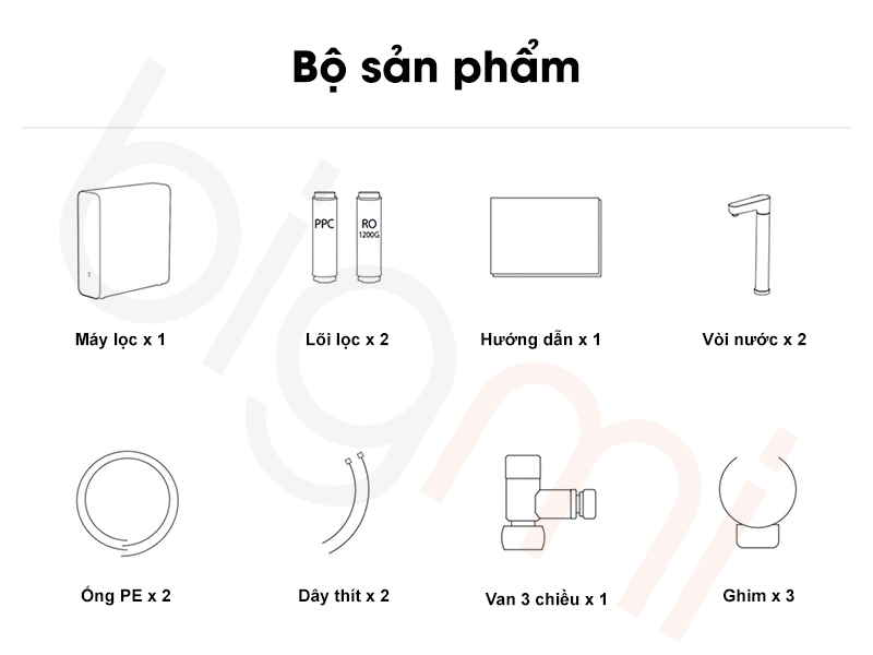 Bo san pham May loc nuoc Mijia 1200G Pro MR1282 B