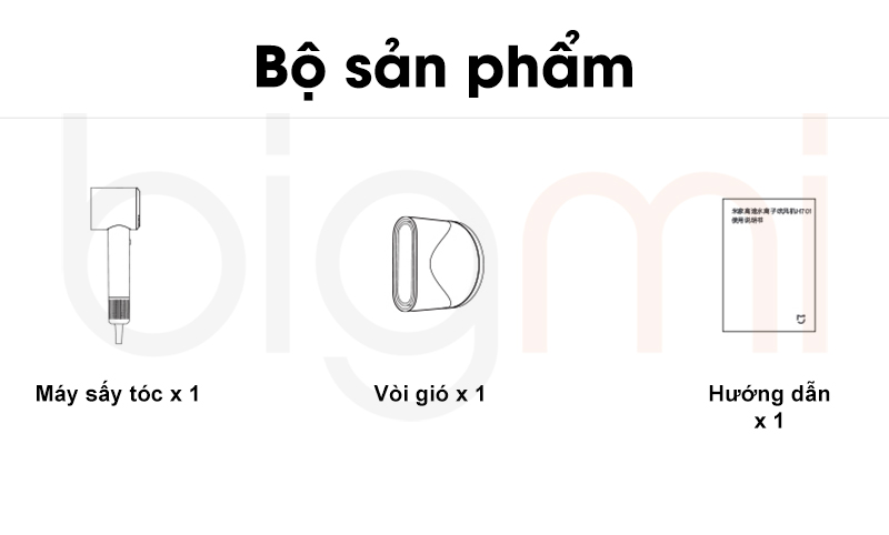Bo san pham May say toc ion Xiaomi Mijia H701