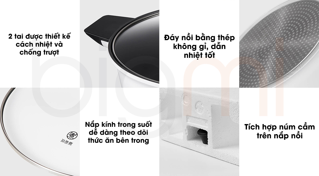 Chi tiet khac cua Day noi composite Noi lau 2 ngan Xiaomi Zhiwu Zhu ZGYY001ACM