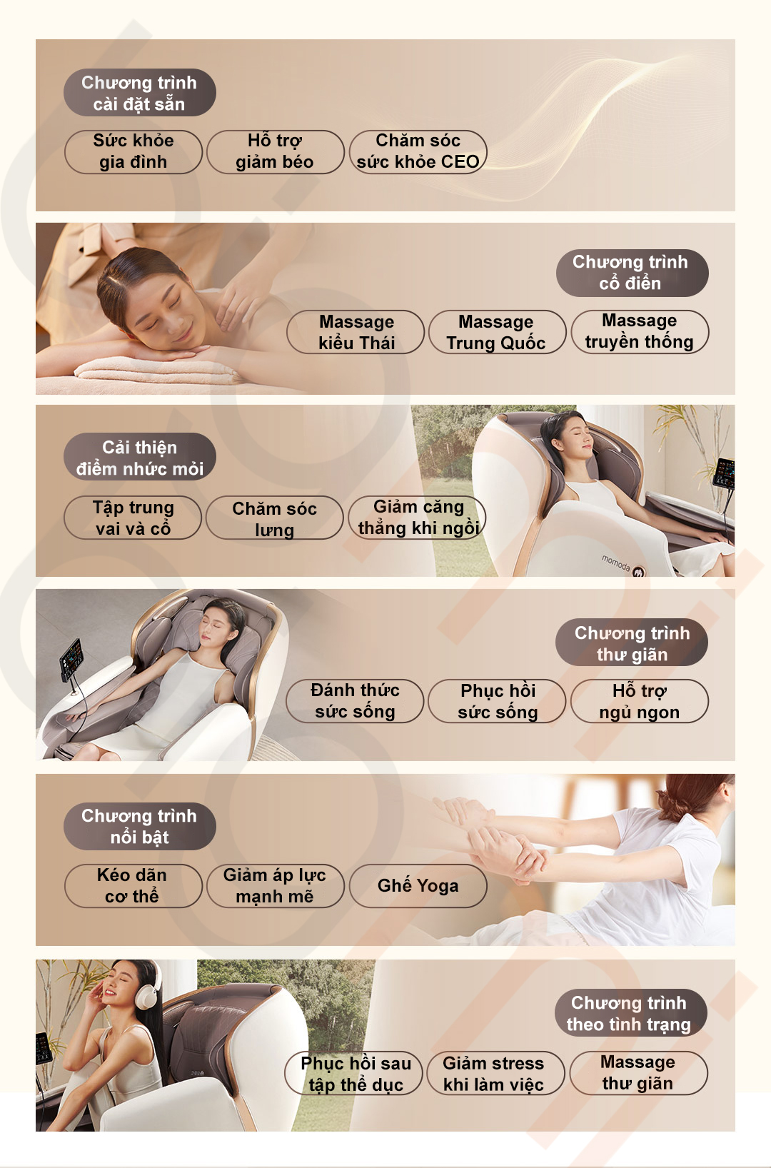 Momoda M610 Plus 18 bo chuong trinh massage