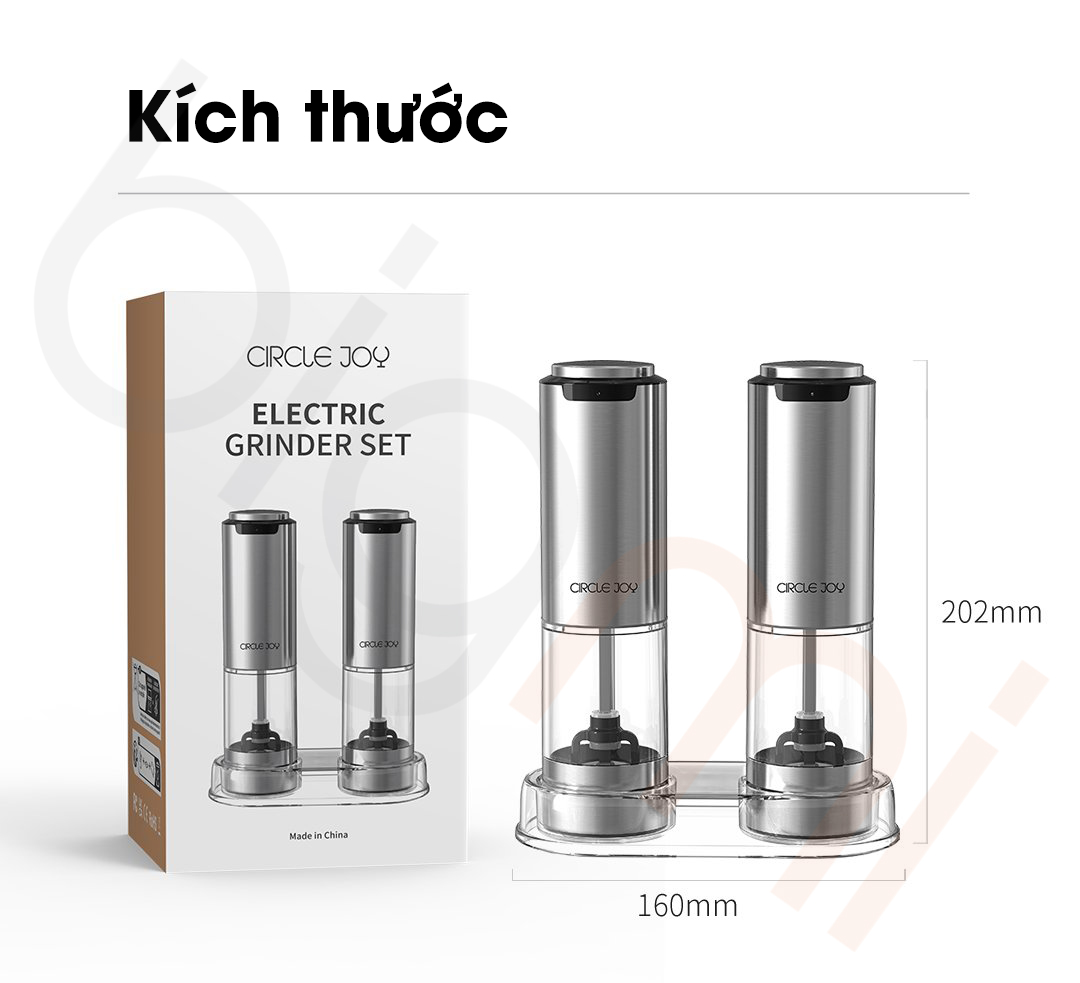 Kich thuoc May xay gia vi Circle Joy Grinder KYMO 33A H BS