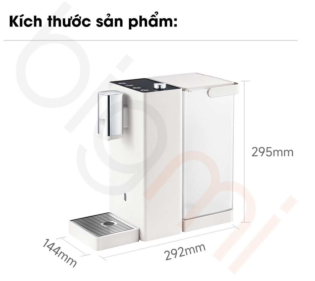 Kích thước máy nước nóng để bàn SCISHARE 3L S2311