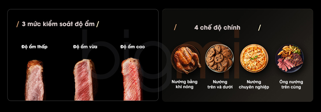 Lo nuong hap thong minh Mijia P1 28L MKX07M Che bien da dang mon an
