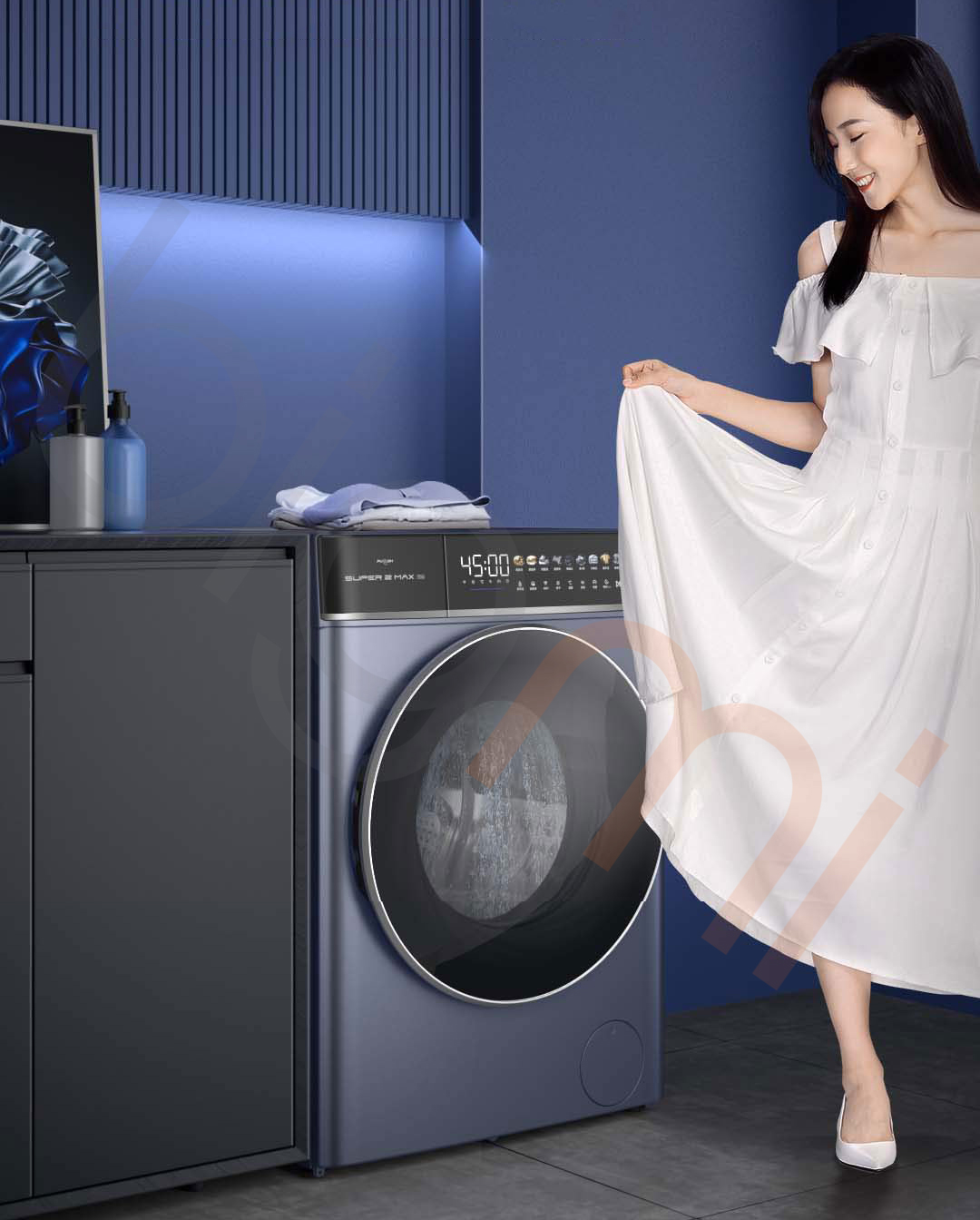 May giat say AI Viomi Super 2 Max 12kg WD12FE B6A tiet kiem dien va giam on