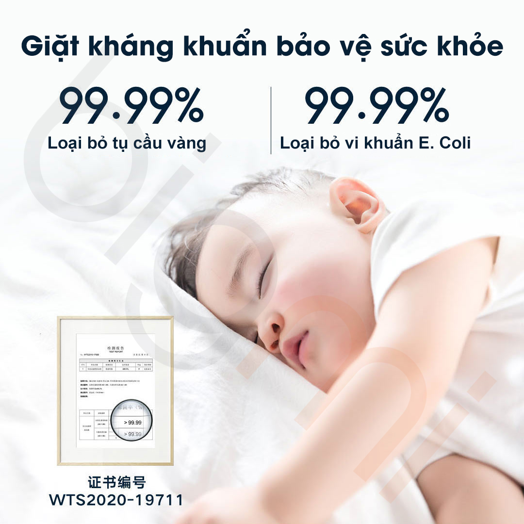 May giat say Viomi Master WD10FE B6A co kha nang khu trung 99.99