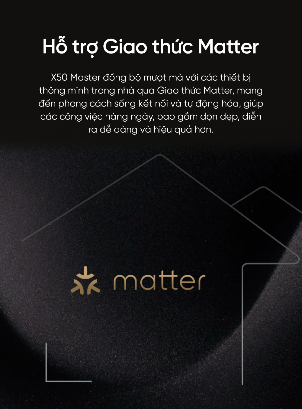 Robot hút bụi lau nhà Dreame X50 Master hỗ trợ giao thức matter