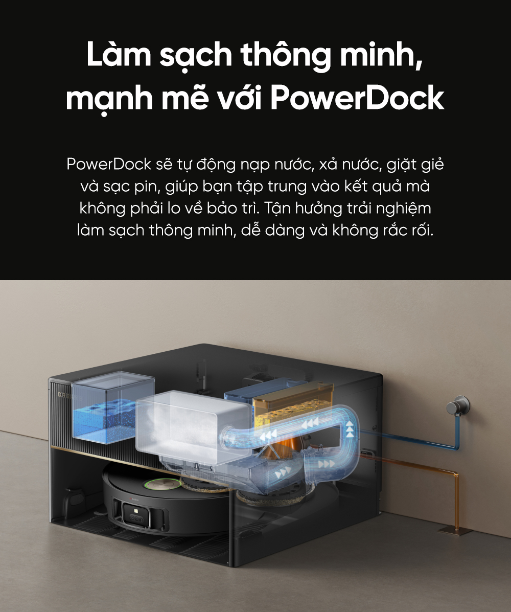 Robot-hút-bụi-lau-nhà-Dreame-X50-Master-sở-hữu-dock-sạc-đa-năng