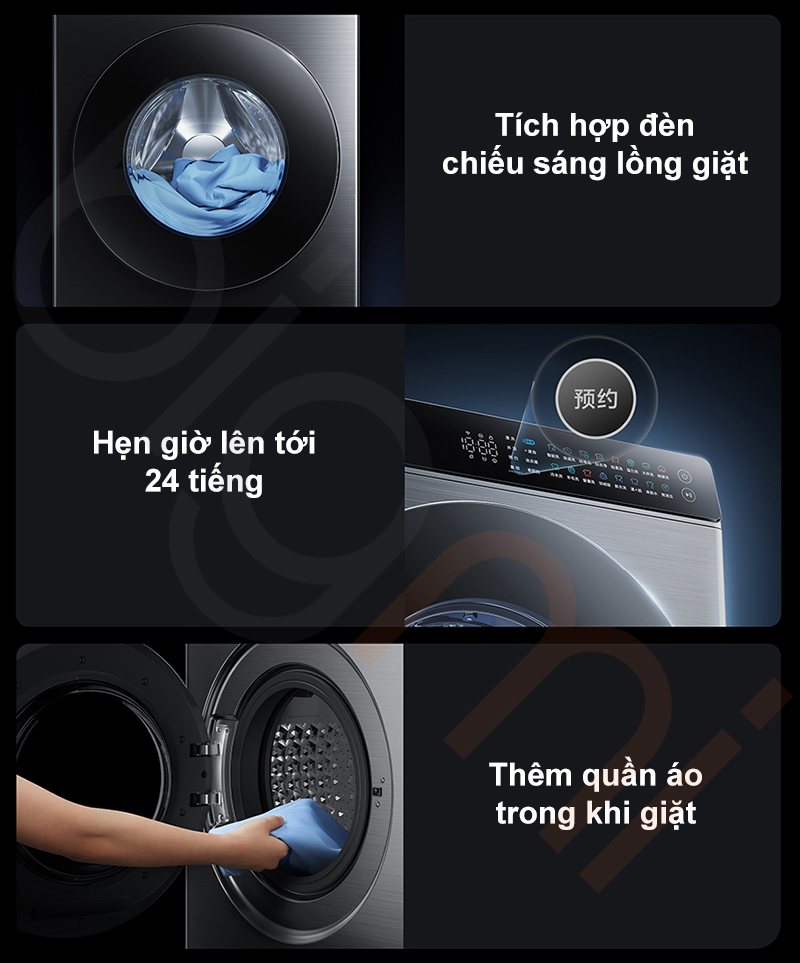 Các chi tiết khác trên máy giặt Xiaomi Mijia MJ109 Pro 2025 10kg