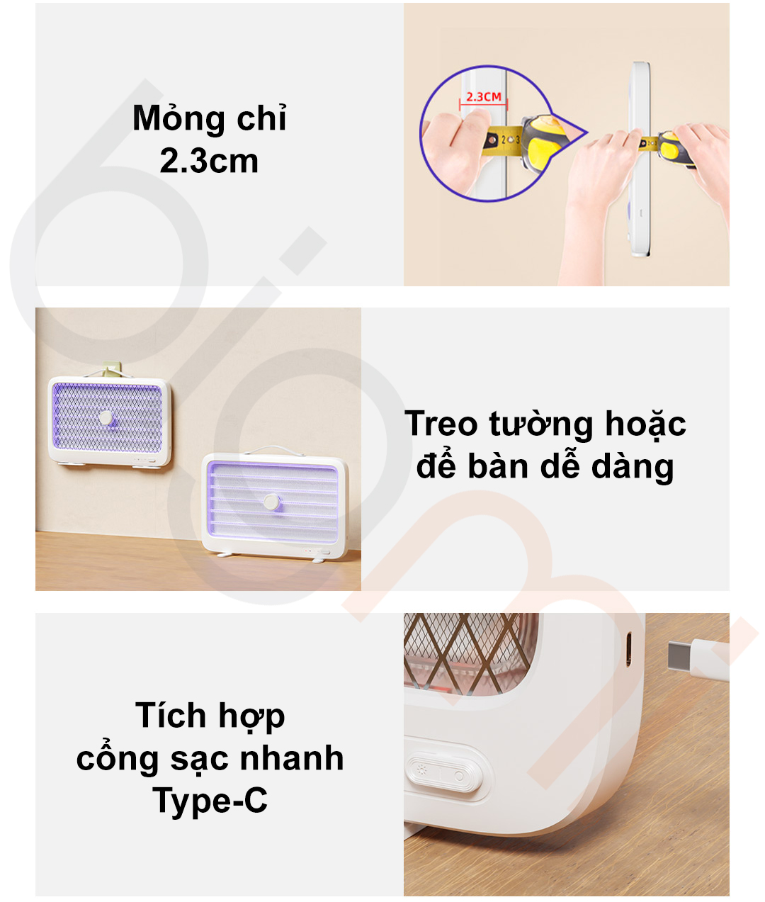 Chi tiết sản phẩm Đèn bắt muỗi Xiaomi Qualitell K6