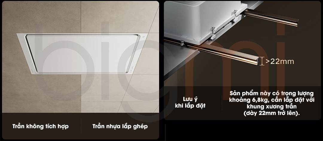 Đèn sưởi nhà tắm âm trần Xiaomi Mijia P1 model 2025 (17)