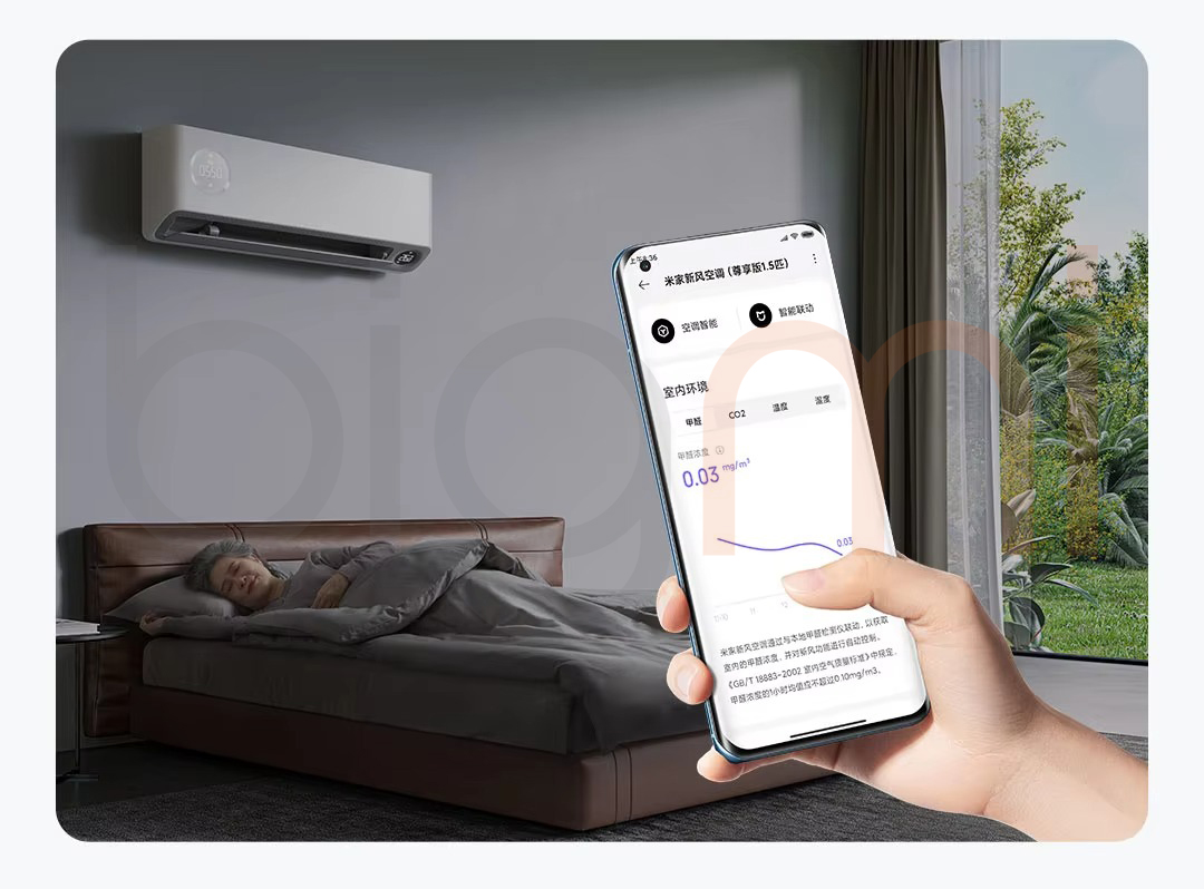 Dieu hoa 2 chieu Xiaomi Mijia Inverter F1A1 1.5HP ho tro dieu khien qua ung dung