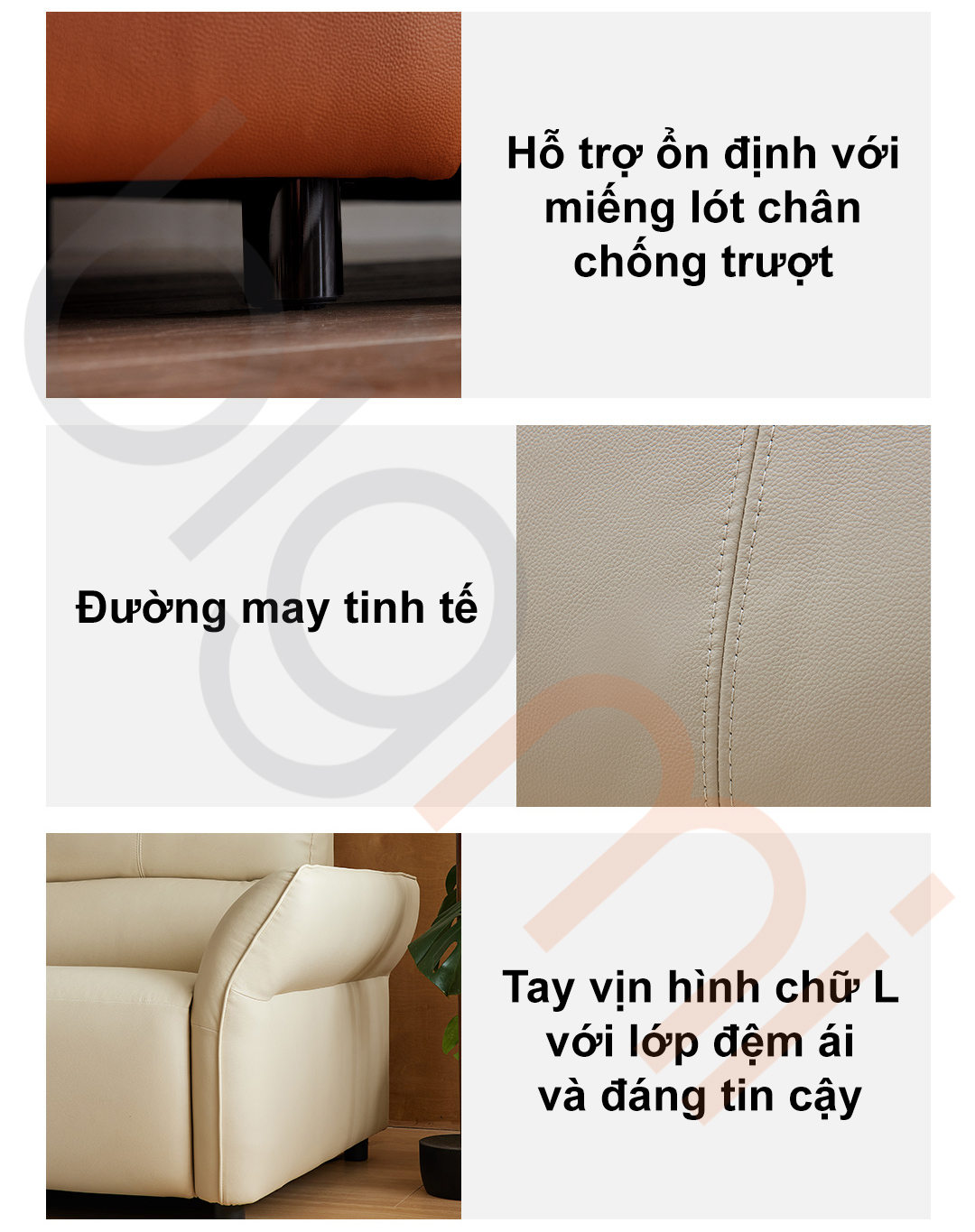 Ghế sofa điện 3, 4 chỗ Xiaomi 8H B6S Cloud Toast - Da bò cao cấp từ Bắc Mỹ, độ ngả 100°-160° 11 Ghe sofa dien Xiaomi 8H B6S thiet ke than thien voi nguoi dung